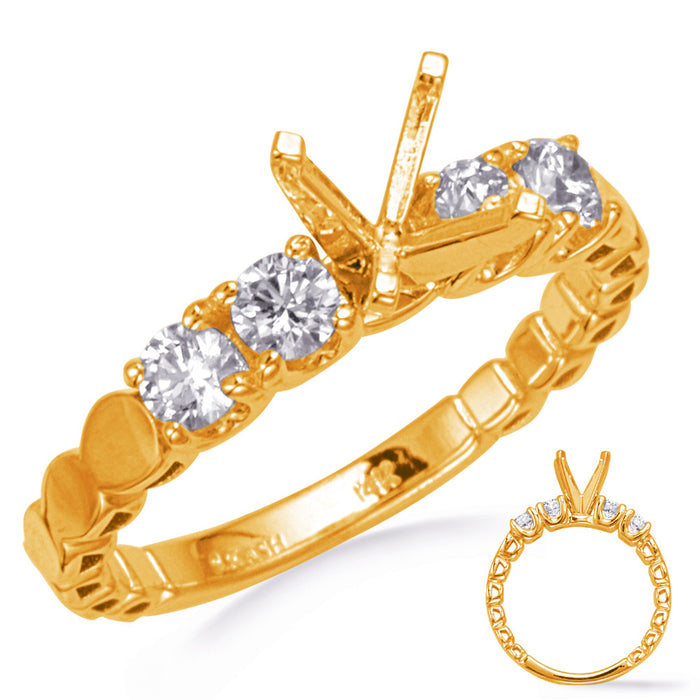 Yellow Gold Engagement Ring - EN8233YG