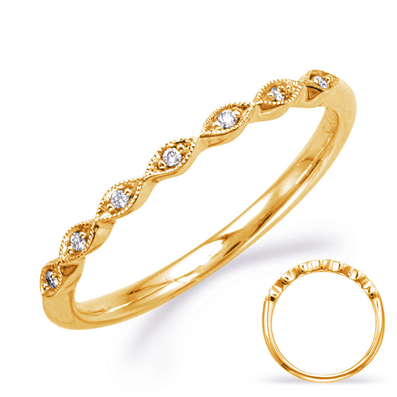 Yellow Gold Wedding Band - EN8234-B7X5MYG