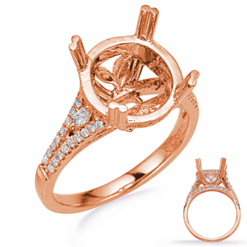 Rose Gold Engagement Ring - EN8235-3RG