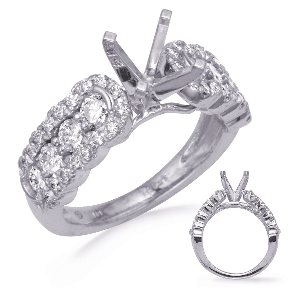 White Gold Engagement Ring - EN8247WG