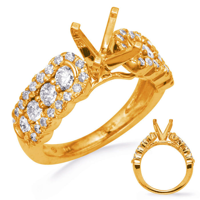 Yellow Gold Engagement Ring - EN8247YG