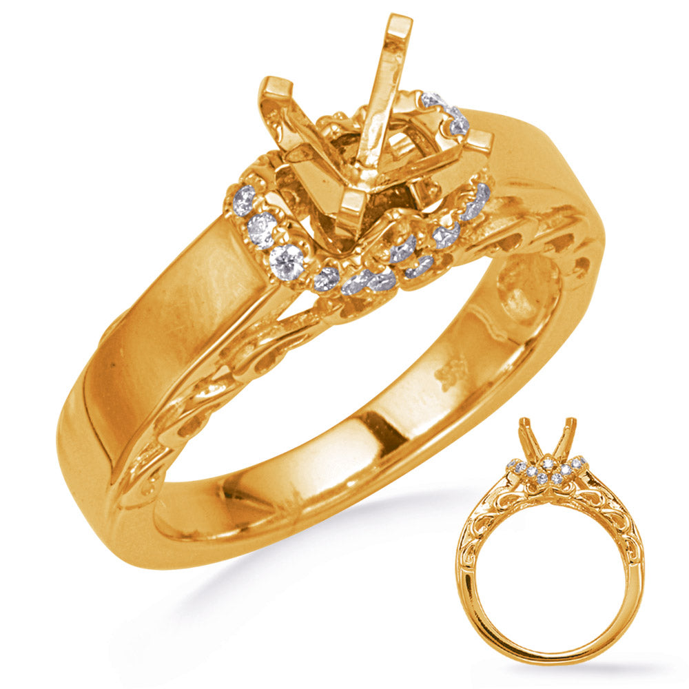 Yellow Gold Engagement Ring - EN8248YG