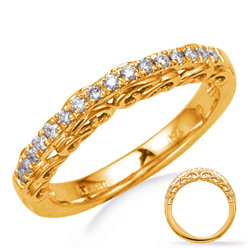 Yellow Gold Wedding Band - EN8249-BYG