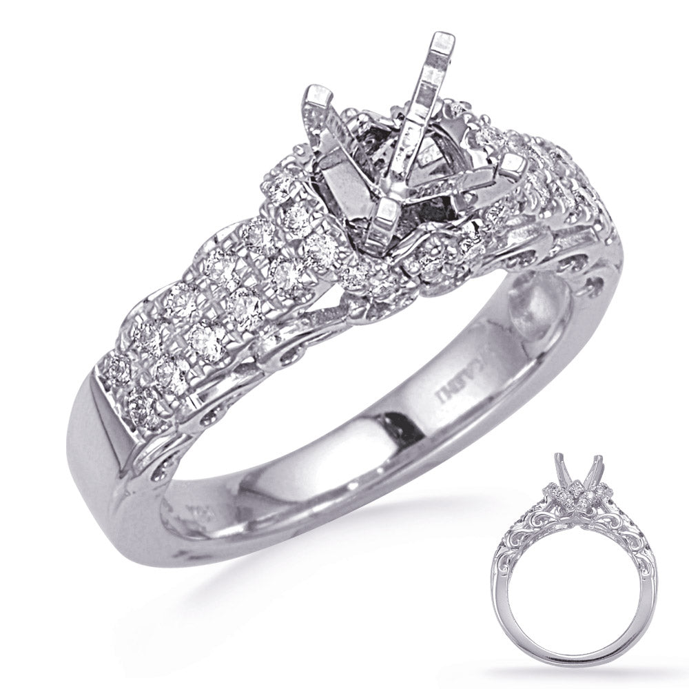 White Gold Engegement Ring - EN8249WG