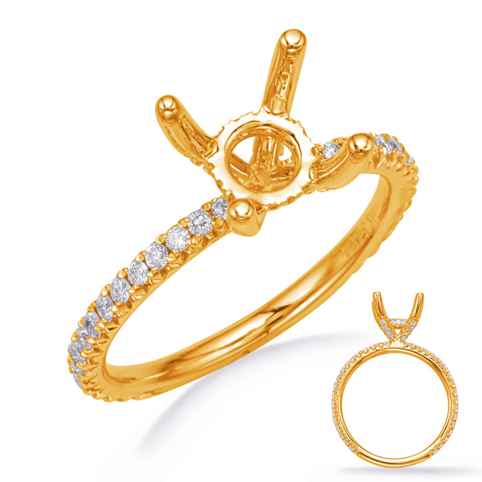 Yellow Gold Engagement Ring - EN8250-15YG