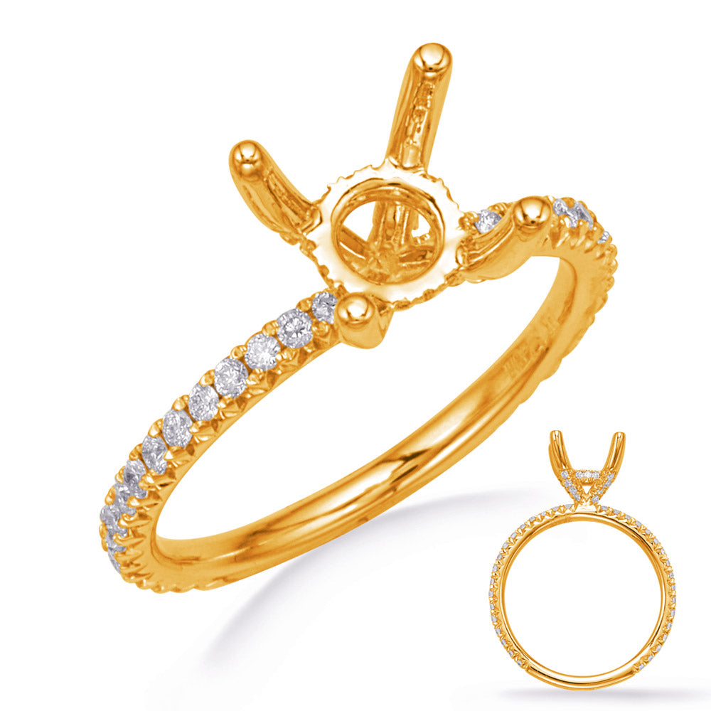 Yellow Gold Engagement Ring - EN8250-1YG