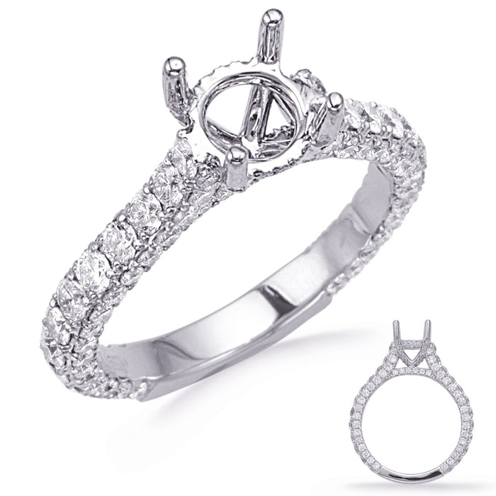 White Gold Engagement Ring - EN8251-1WG