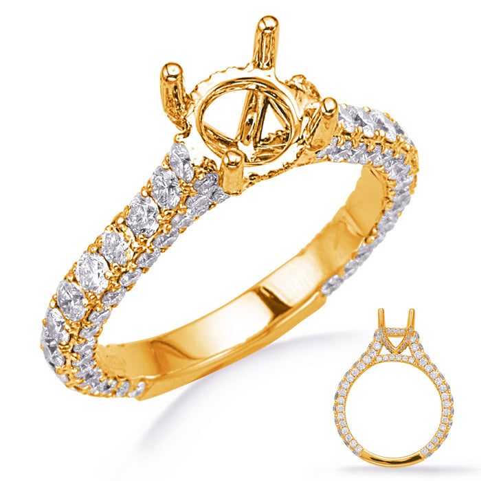 Yellow Gold Engagement Ring - EN8251-1YG