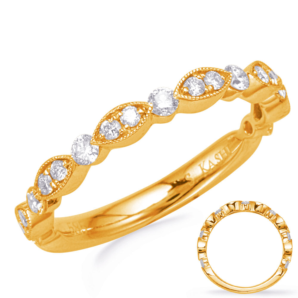 Yellow Gold Wedding Band - EN8253-B10YG