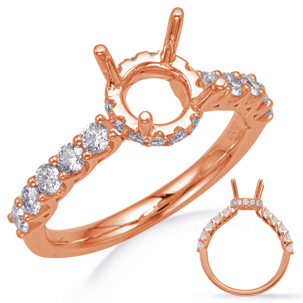 Rose Gold Engagement Ring - EN8260-2RG