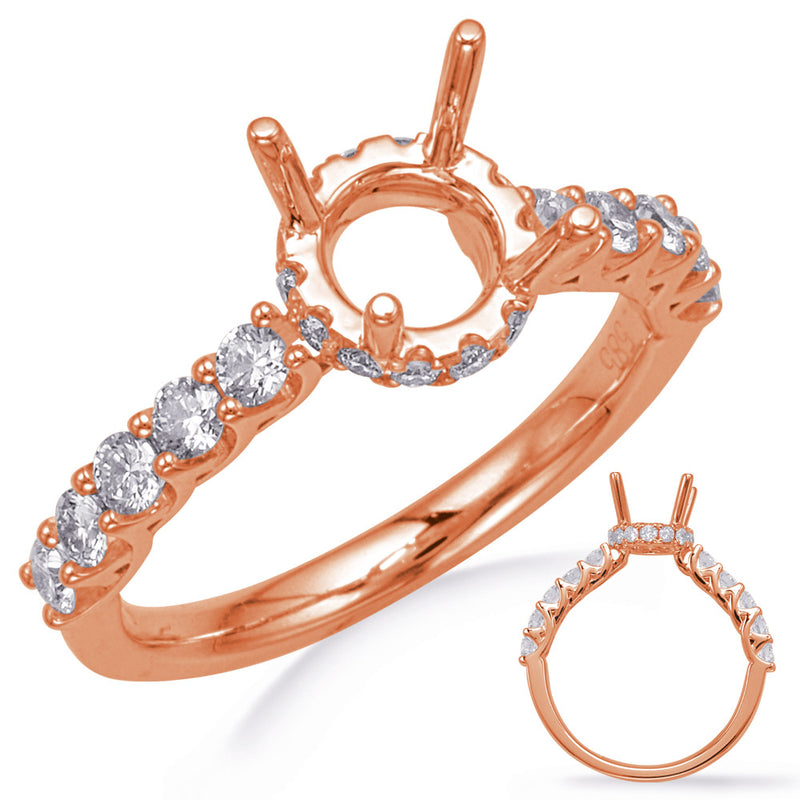 Rose Gold Engagement Ring - EN8260-2RG