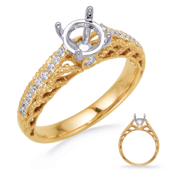 Yellow Gold Engagement Ring - EN8262-1YG