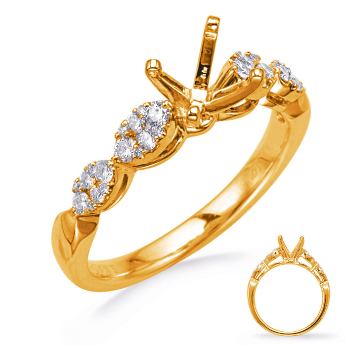 Yellow Gold Engagement Ring - EN8266-1YG