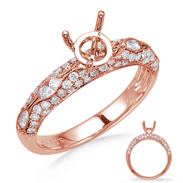 Rose Gold Engagement Ring - EN8267-75RG