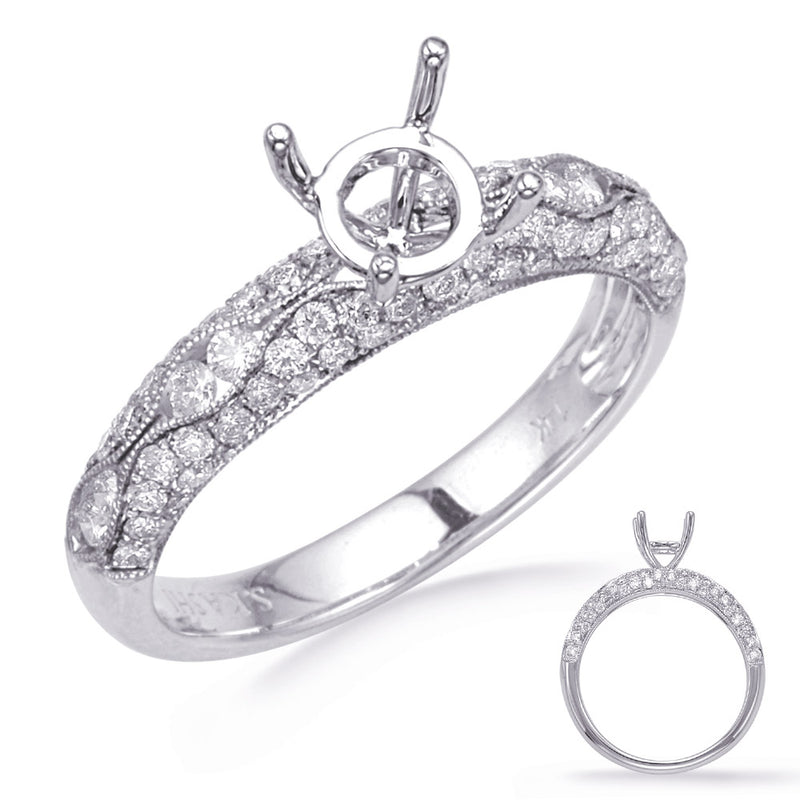 White Gold Engagement Ring - EN8267-75WG