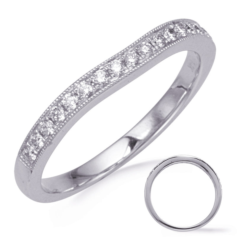 White Gold Wedding Band - EN8269-B1WG