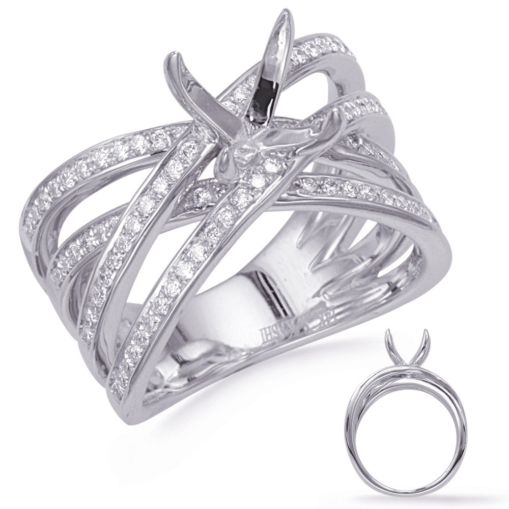 White Gold Diamond  Engagement  Ring - EN8270-15WG