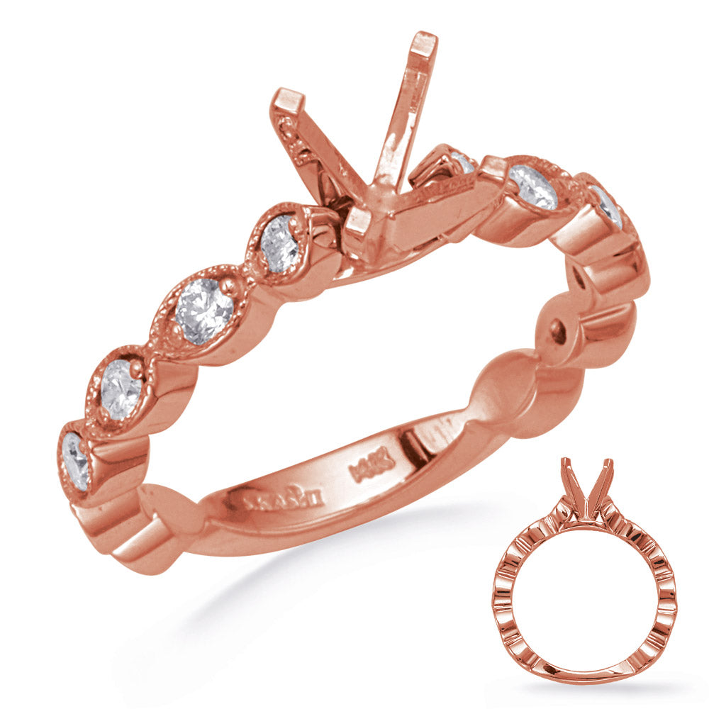 Rose Gold Diamond Engagement Ring - EN8271RG