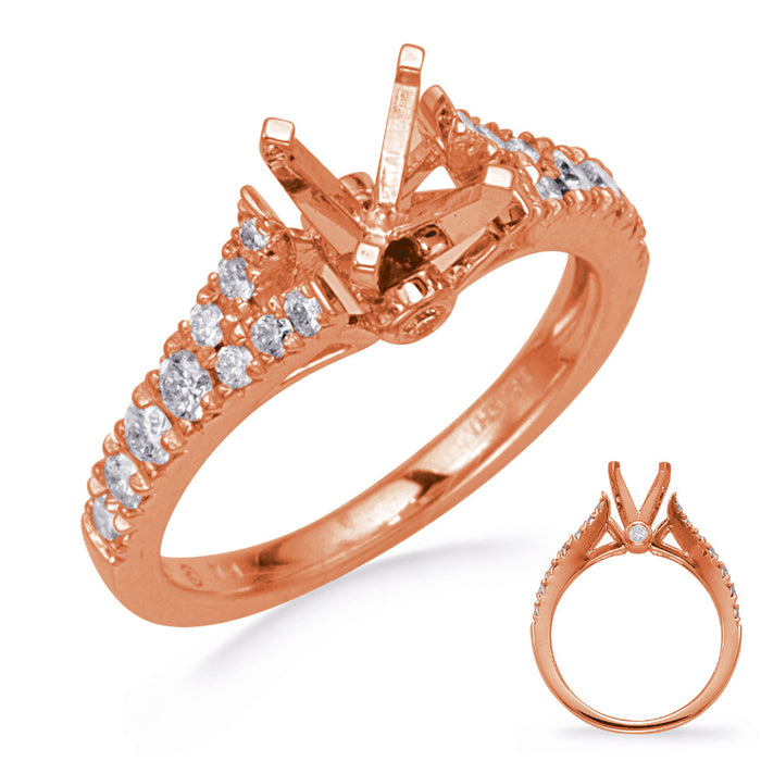 Rose Gold Diamond Engagement Ring - EN8273RG