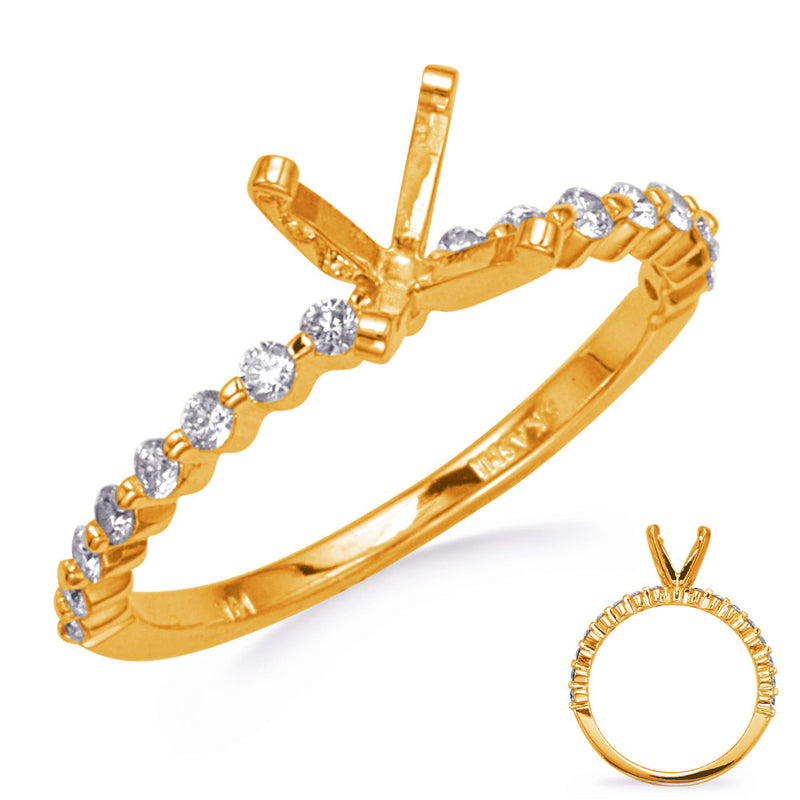 Yellow Gold Engagement Ring - EN8274YG