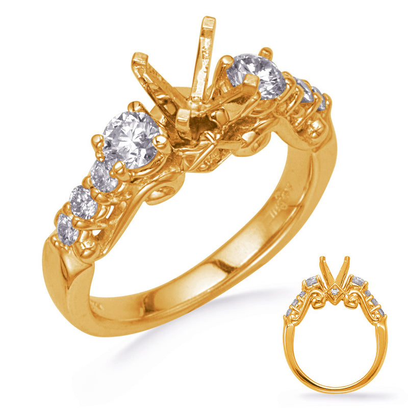 Yellow Gold Diamond Engagement Ring - EN8278YG