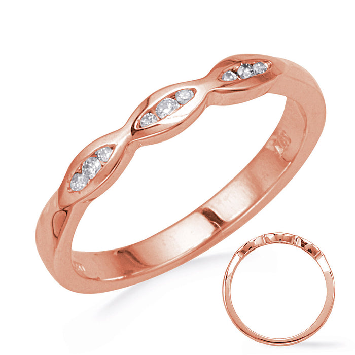 Rose Gold Diamond Wedding Band - EN8283-BRG