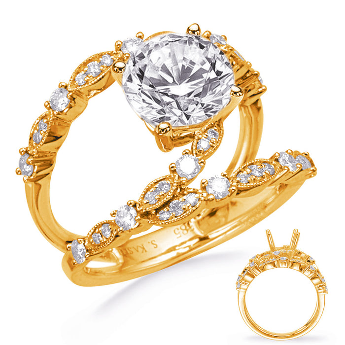 Yellow Gold Engagement Ring - EN8284-15YG