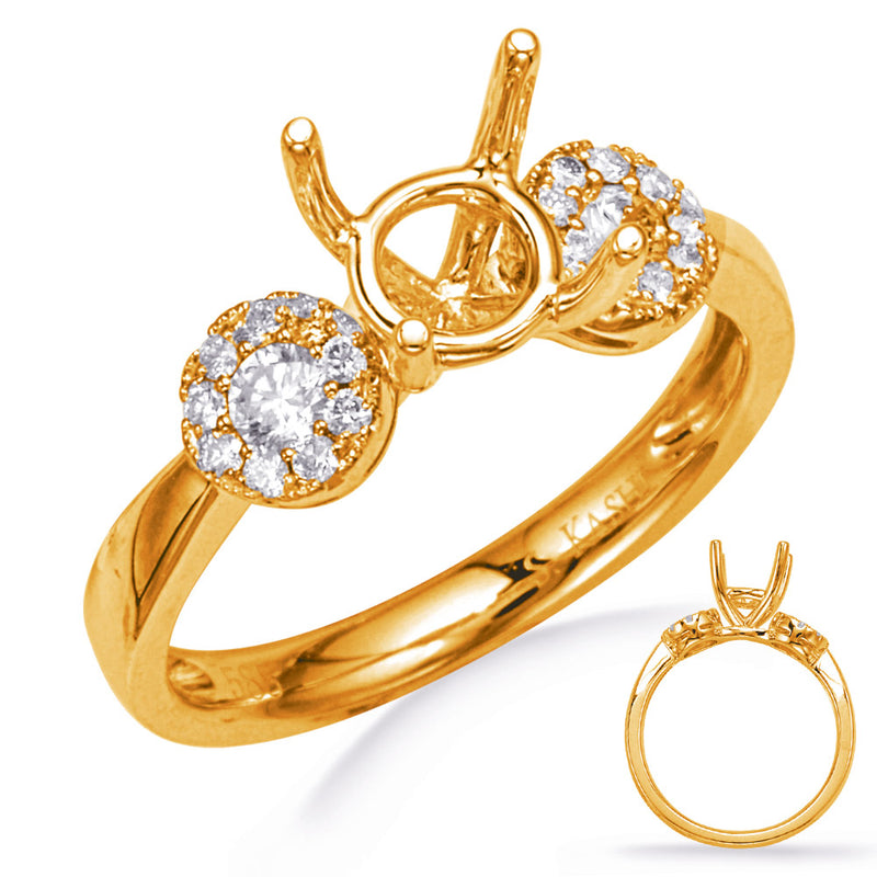 Yellow Gold Engagement Ring - EN8286-15YG