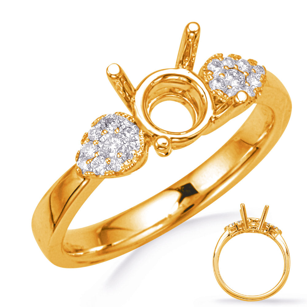 Yellow Gold Engagement Ring - EN8287-15YG