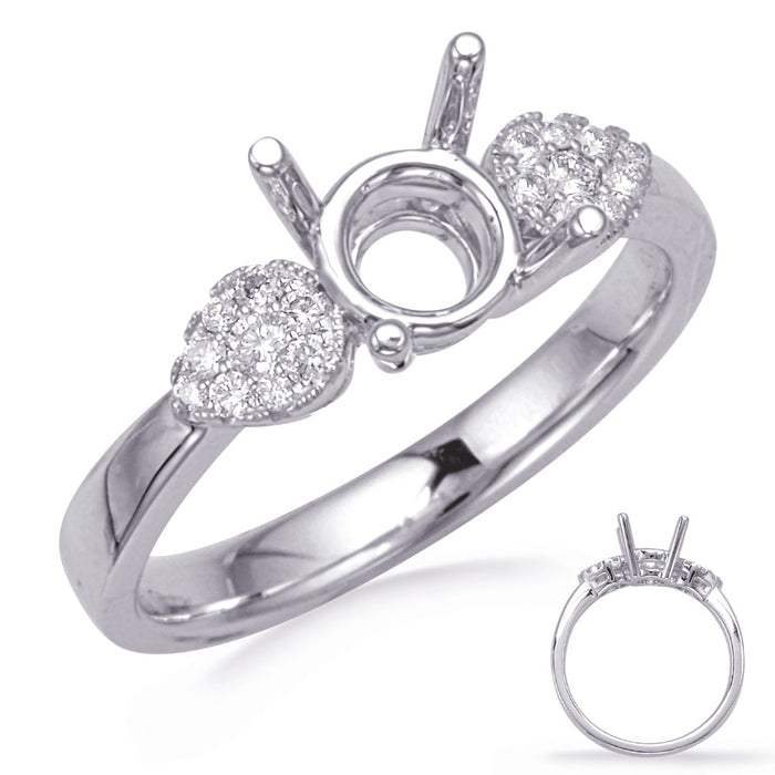 White Gold Engagement Ring - EN8287-75WG