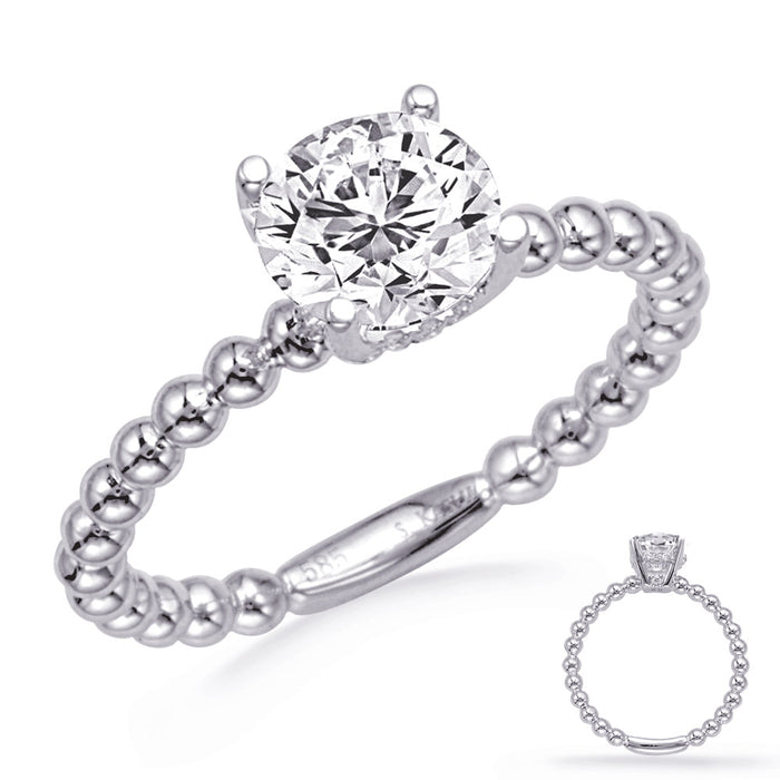 White Gold Engagement Ring - EN8288-1WG