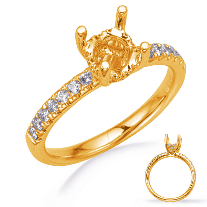 Yellow Gold Engagement Ring - EN8290-15YG