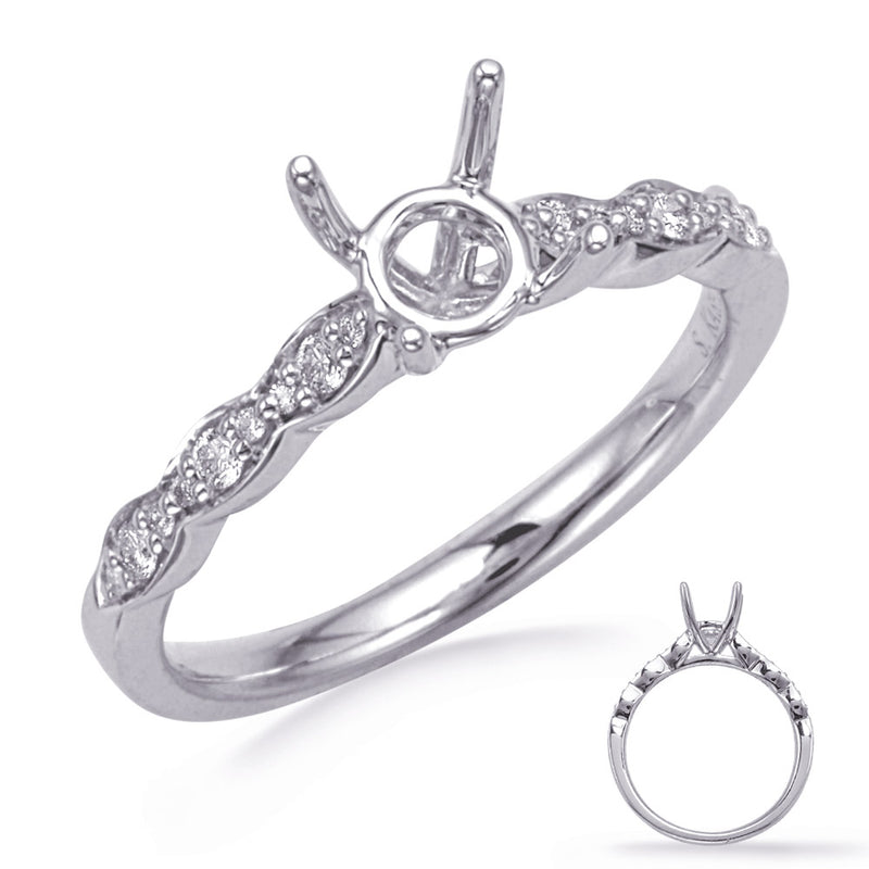 White Gold Engagement Ring - EN8291-1WG