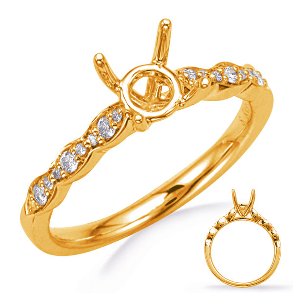 Yellow Gold Engagement Ring - EN8291-75YG