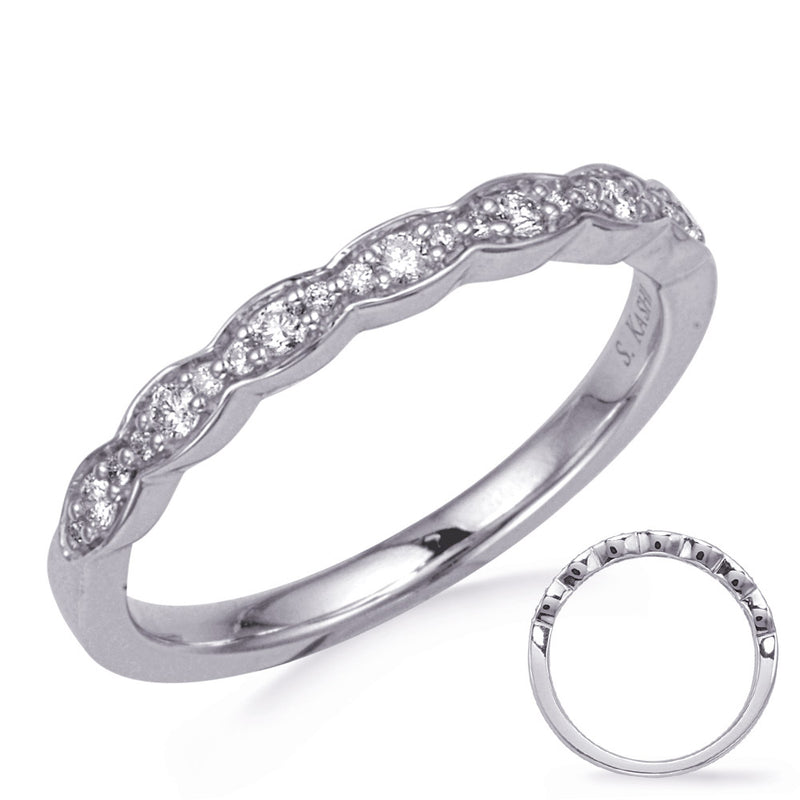 White Gold Wedding Band - EN8291-B10WG