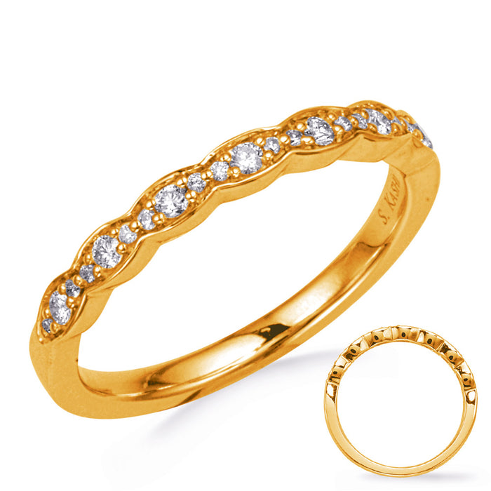 Yellow Gold Wedding Band - EN8291-B33YG