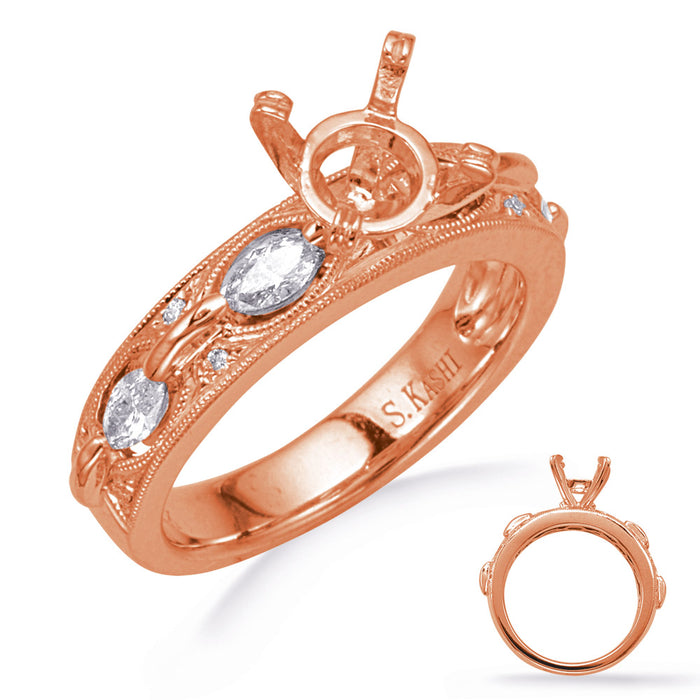 Rose Gold Engagement Ring - EN8292-1RG