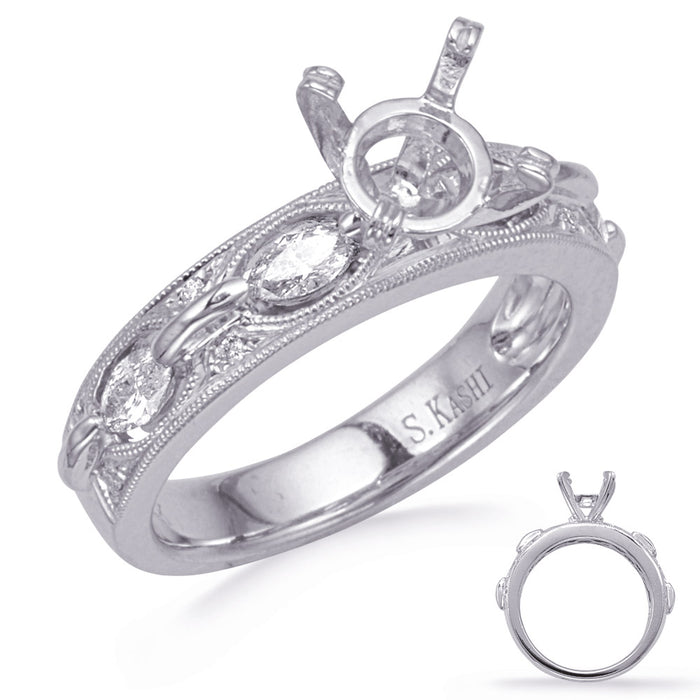 White Gold Engagement Ring - EN8292-1WG