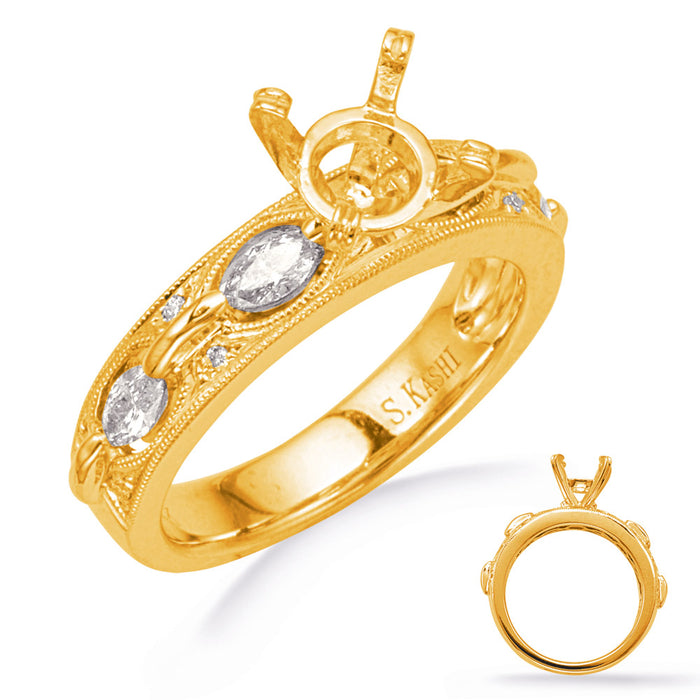 Yellow Gold Engagement Ring - EN8292-1YG