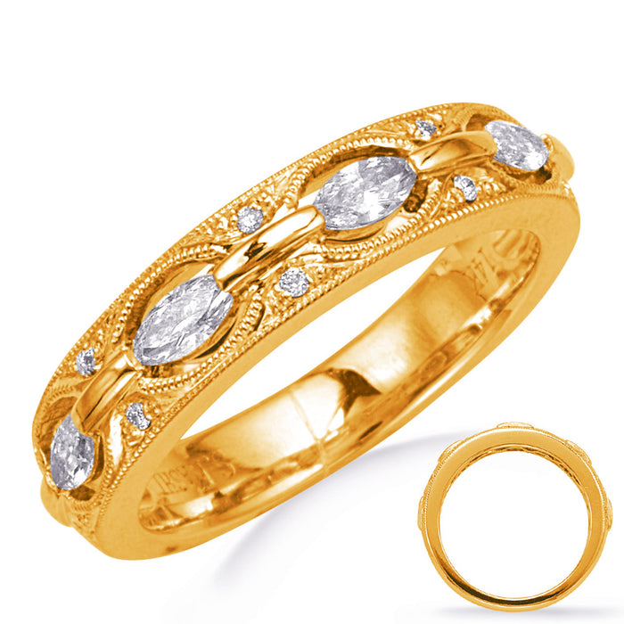 Yellow Gold Weddding Band - EN8292-BYG