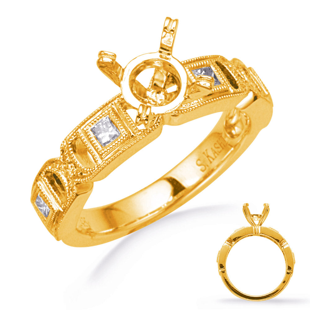 Yellow Gold Engagement Ring - EN8293-1YG