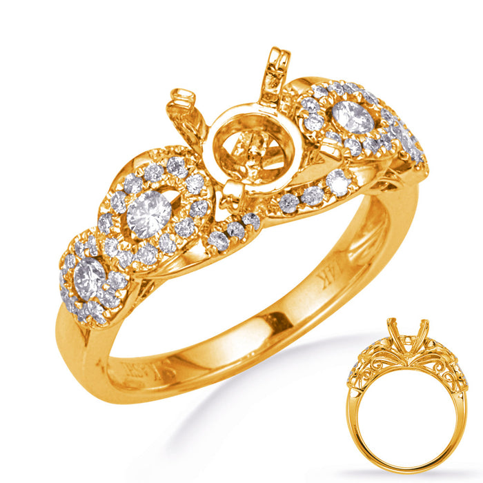 Yellow Gold Engagement Ring - EN8297-1YG