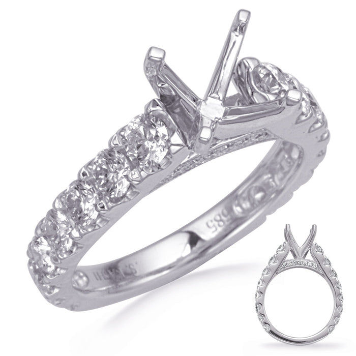 White Gold Diamond Engagement Ring - EN8302-15WG