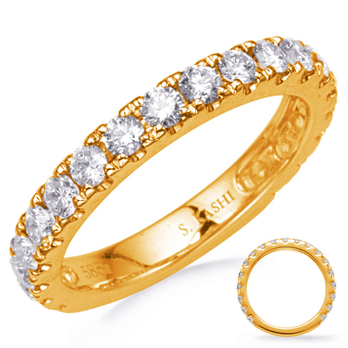 Yellow Gold Diamond Band - EN8302-BYG