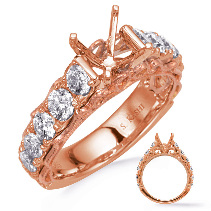 Rose  Gold Engagement Ring - EN8304-2RG