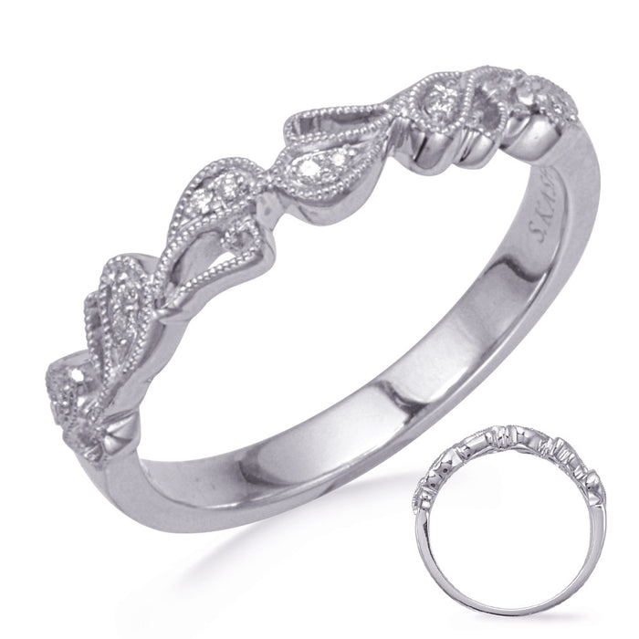 White Gold Diamond Band - EN8306-BWG