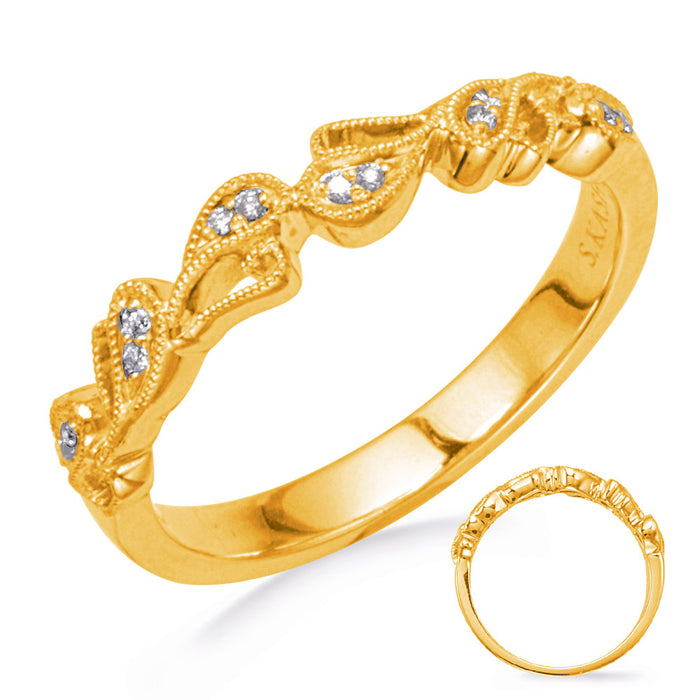 Yellow Gold Diamond Band - EN8306-BYG