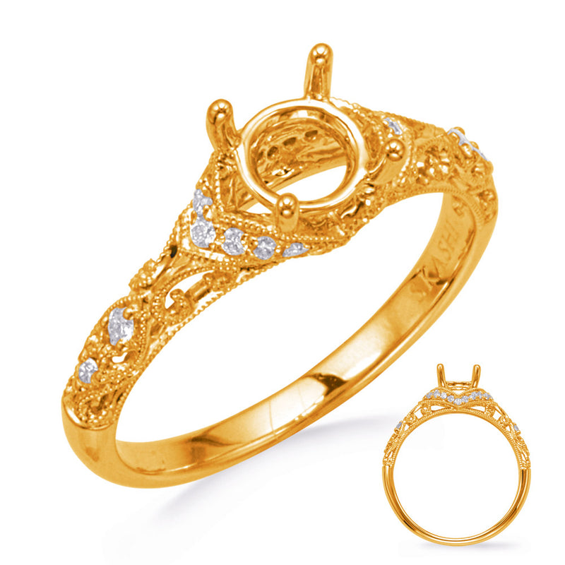 Yellow Gold Engagement Ring - EN8307-15YG