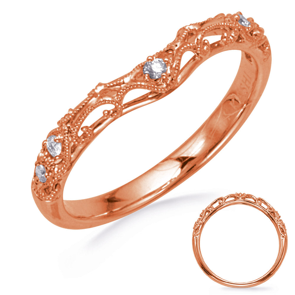 Rose Gold Wedding Band - EN8307-B15RG