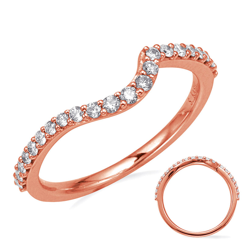 Rose Gold Diamond Weddding Band - EN8308-BRG